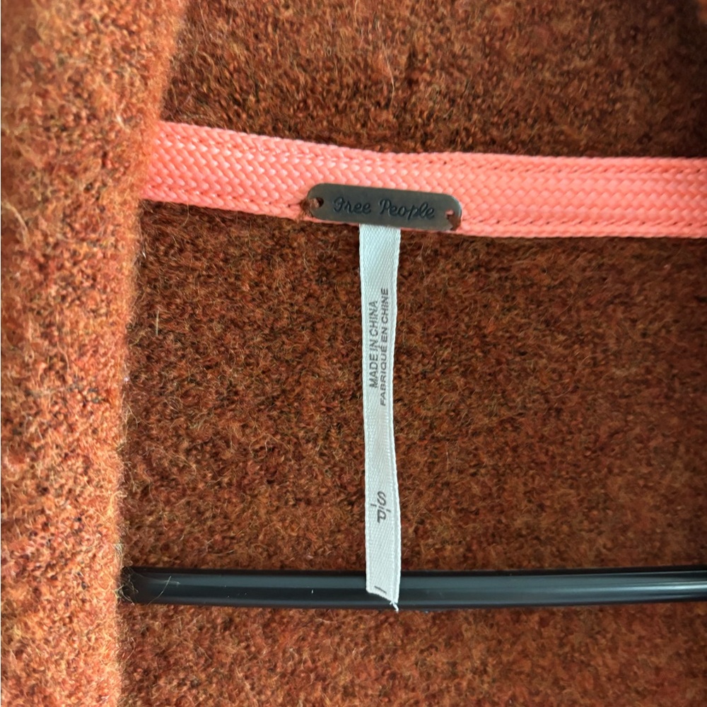 FREE PEOPLE Eucalyptus Oversized Cardigan In Mustard size S - Picture 14 of 16